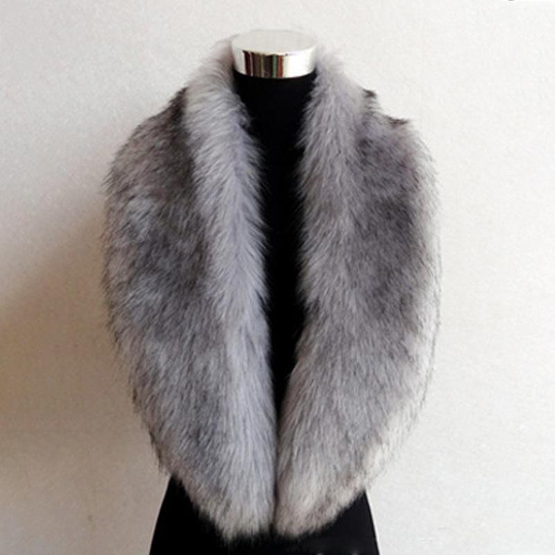 1Pc Women Thicker Shawl Warm Faux Fur Fluffy Scarf Winter Leather Collar