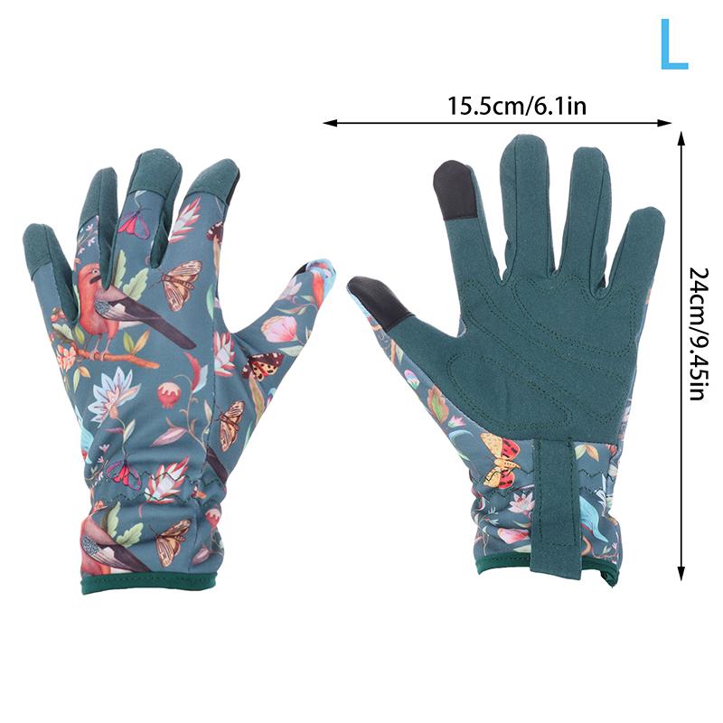 Садовые перчатки для женщин, дышащие кожаные садовые перчатки с захватом, устойчивые к проколам и колючкам, рабочие перчатки
