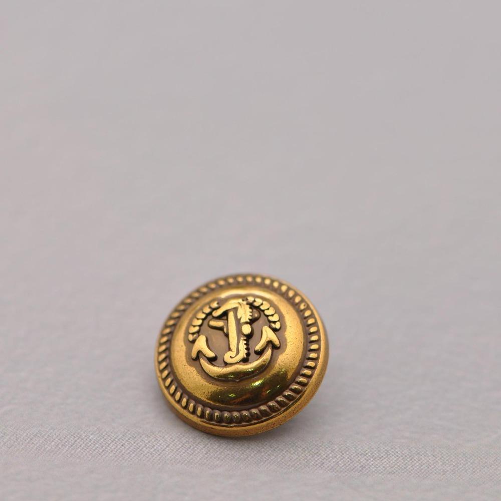 10pcs 1.75/2.25cm Anchor Seahorse Metal Buttons for Coat, Blazer, Vintage Gold Silver Round Sewing Buttons, Clothing Decoration