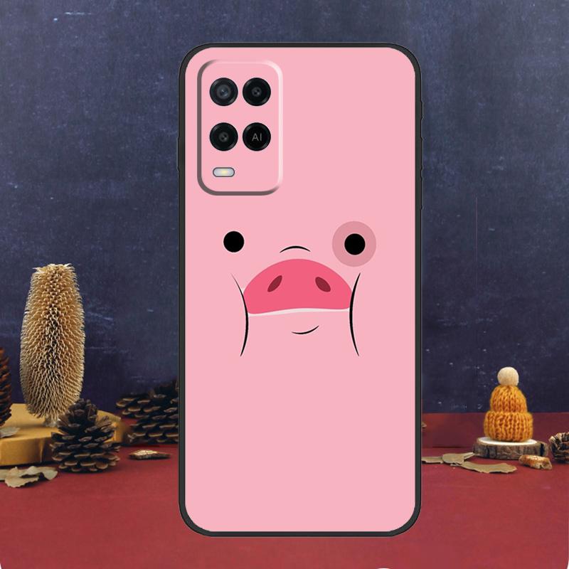 Мультяшный чехол-поросенок для Oppo A60 A80 A40 A6 A5 Pro A15 A16 A17 A57 A94 A74 A54 A76 A96 A18 A38 A58 A78 A98