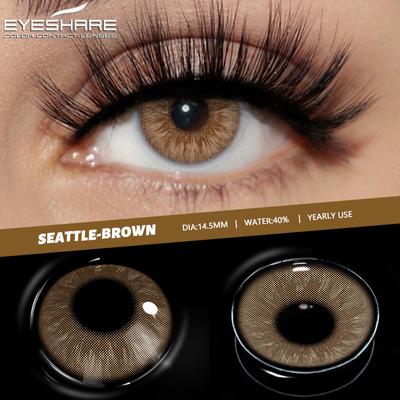 1 пара мягких контактных линз для макияжа, годовые зеленые линзы для глаз