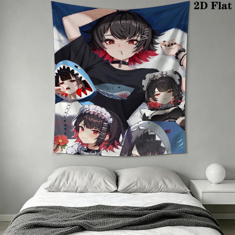 Zenless Zone Zero Wall Tapestry Aesthetic Wall Hanging Printed Fabric Blanket Decorative Tapestries for Bedroom Living Room Home Decor