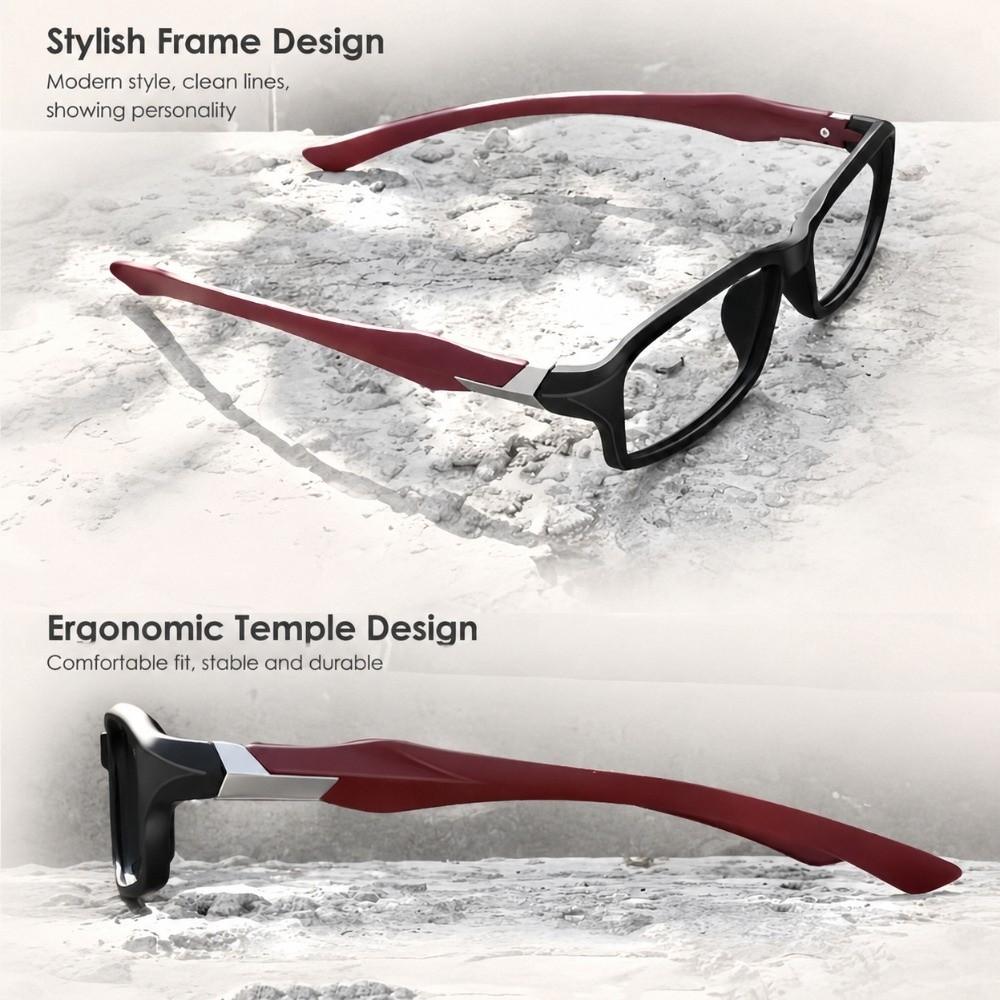 Small Frame Sport Glasses Anti-Blue Light Plain Glasses Stylish Optical Glasses  Daily Use