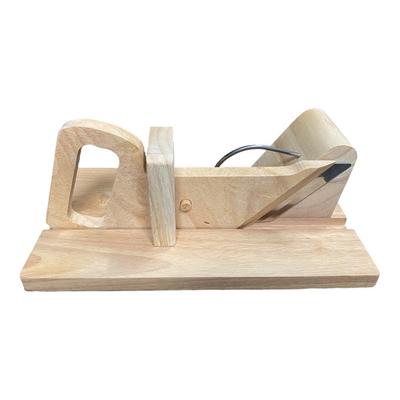 Нож для нарезки ветчины Нержавеющая сталь Слайсер для колбасы Деревянная ручка Резак для фруктов и овощей Резак для продуктов Многоцелевой