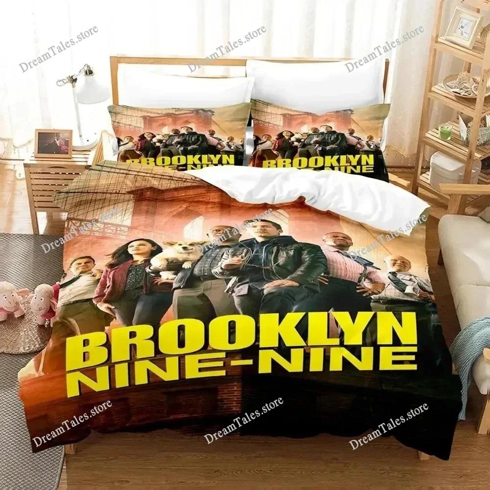 Постельное белье Brooklyn Nine-Nine Односпальное Полуторное Двуспальное Евро Размер Кровать Комплект Постельного Белья Взрослый Детская Спальня Комплекты Пододеяльников Комплект Простыней