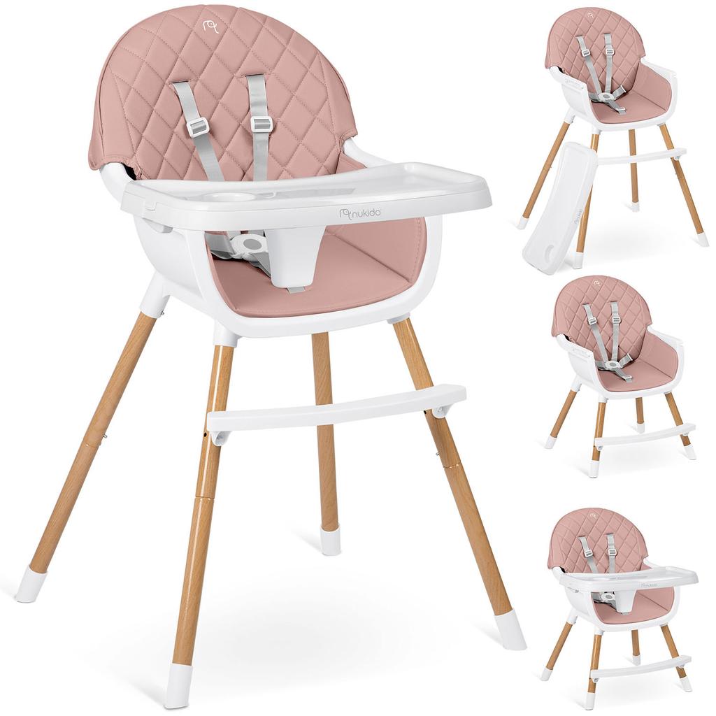 Nukido Lilo Pink Feeding Chair