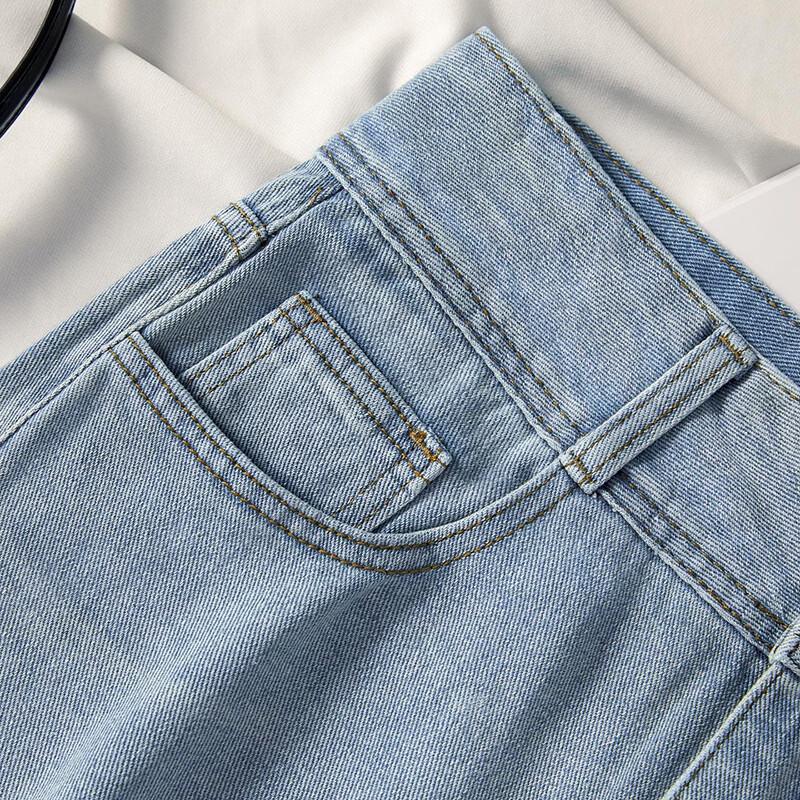 Женские широкие джинсовые брюки Tachi с вышивкой и вырезами