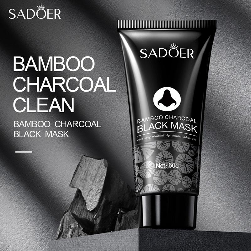 Маска-наклейка для носа с бамбуковым углем от черных точек SADOERT, уход за кожей 60 г, средства по уходу за кожей