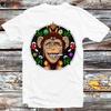 Psychedelic Monkey Stoner Weed Joint Magic Mushroom T Shirt B867