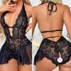 Сексуальное нижнее белье на бретелях глубокое V кружево открытая сетка тонкая вышивка сексуальное-нижнее-белье-женщина сексуальные комплекты сиссификация взрослая большая xxxl платья