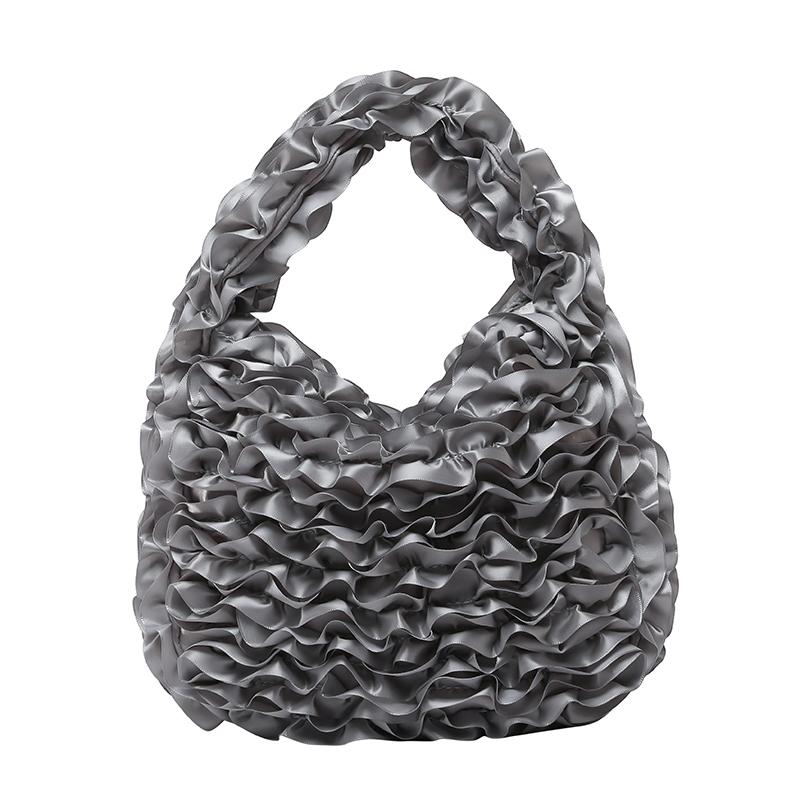 2025 New Exquisite Fashion Flowers Shape Half Moon Handbags Sense of Luxury Designer Style Retro Creative Handbags for Women