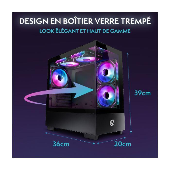 Vibox I-96 PC Gamer Complet • 22" Écran • AMD Ryzen 3 3200G • Vega 8 • 8 Go RAM • 480 Go SSD • Linux OS • WiFi