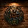 Unique Gift for Campers Only You Can Prevent Wildfires Metal Sign, Vintage Round Bear Wall Spiritual Symbol Sign Hanging Decor, Funny Retro Tin Home,
