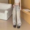 Women's Autumn 2024 Light-Colored Low Waist Retro Wide-Leg Jeans
