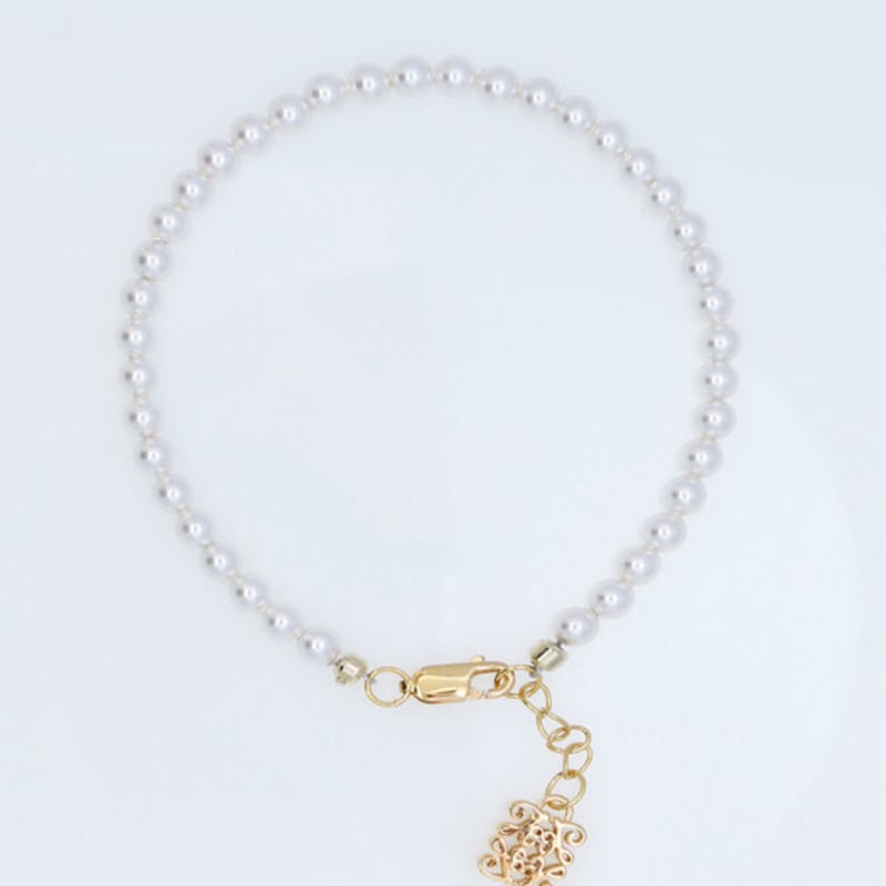 JewelCOUNTY Анаграмма Браслет Белоснежка Жемчуг[92.5Серебро]