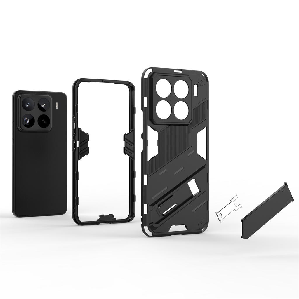 For Xiaomi 15 Pro Case PC+TPU Shockproof Phone Cover with Kickstand