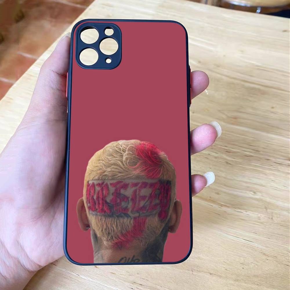 Чехол для телефона C-Chris Brown 11 с матовым покрытием для iPhone 16 15 14 11 12 13 Mini Pro Max X XR XS ударопрочный