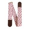 Spot Purple Paw Print Cotton Guitar Strap with Retro Buckle