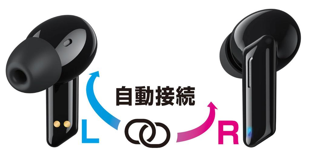 Kashimura NBL-112 Полностью беспроводные стерео наушники, Черные, Совместимы с AAC, Идеально подходят для iPhone, Наслаждайтесь легким прослушиванием!