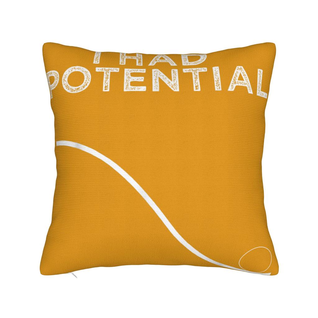 Funny I Had Potential Pillow Case Print Pillow Cover Funny Pillowcases For Sofa Car Home Decor