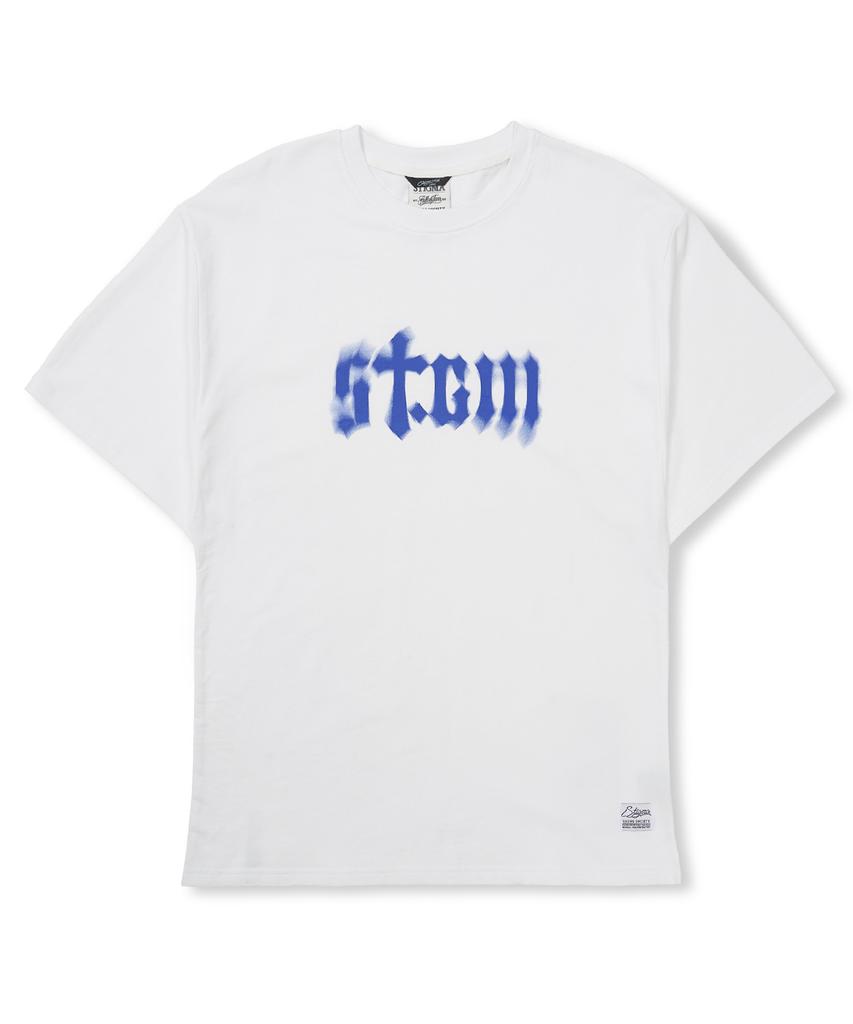 STIGMA Футболки Semi-Oversized с эффектом размытия Stgm Белые