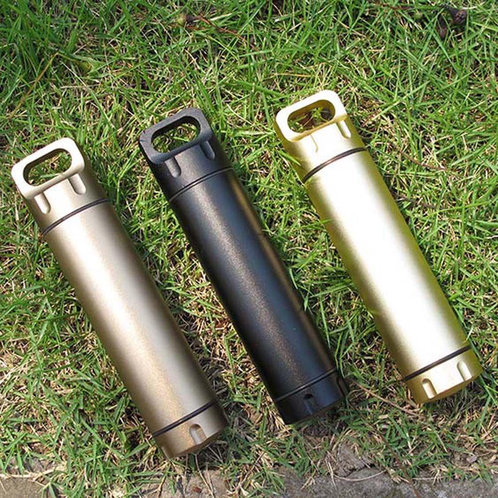 Cases First-Aid Canister Pill Box Waterproof Sealed Tank Capsule Container Emergency Capsule Bottle