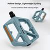 WEST BIKING YP0802150 1 Pair Nylon Widened Pedals for Mountain Road Bike Anti Slip Bicycle Pedals with Reflector