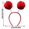 Pompoms Headband Photo Props Fun Hair Hoop 2025 for Party New Year