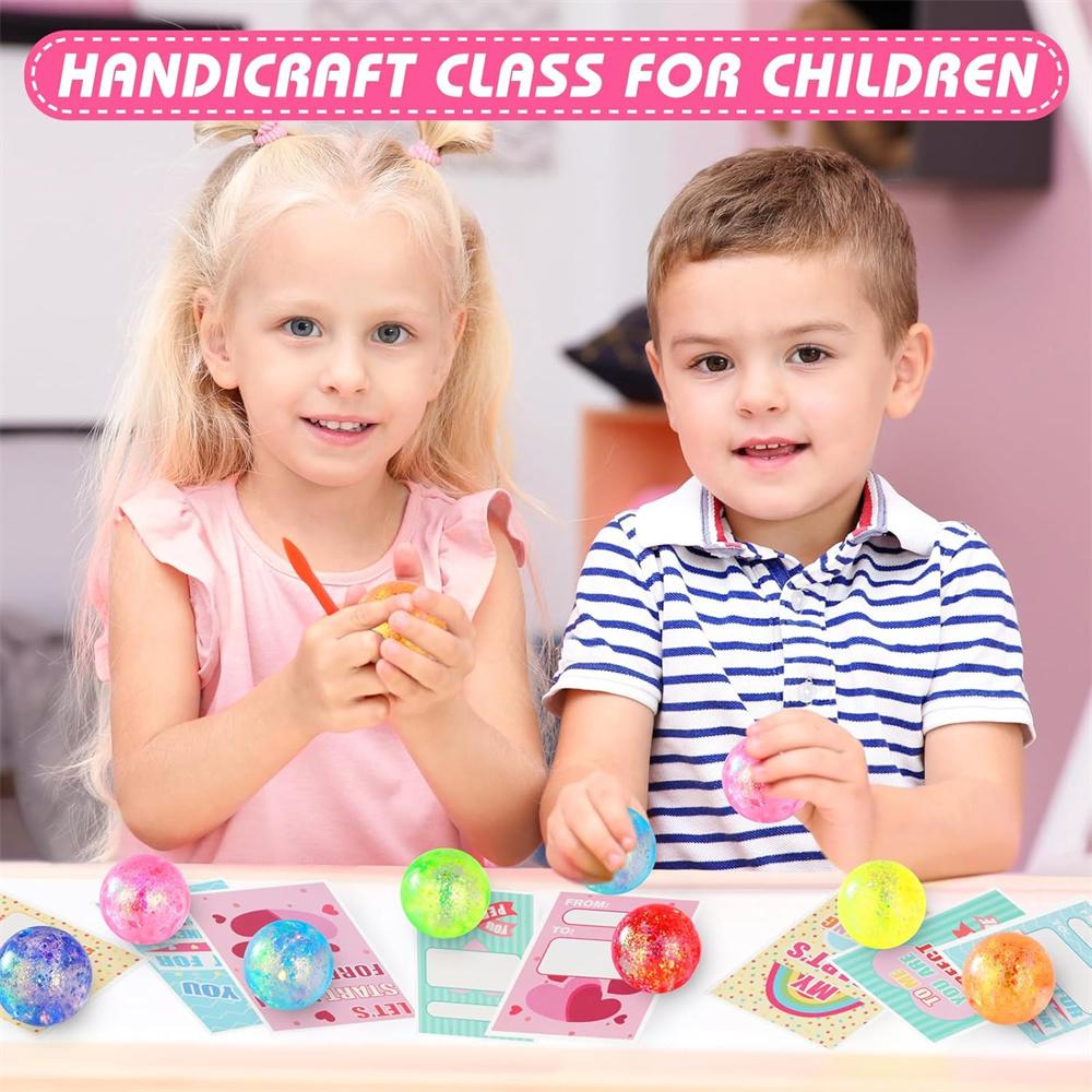 1PC Slow Rise Glitter Gel Ball Cube Sensory Squeeze Toy Squishy Fidget Toys for Kids Adults Stress Relief Balls Gifts