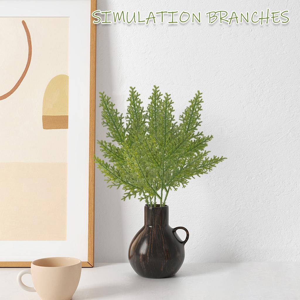 Имитация Веток Ветки ПЭ Ветки Новогодней Елки Новогодние Украшения Перевернутая Елка Горшечные Украшения