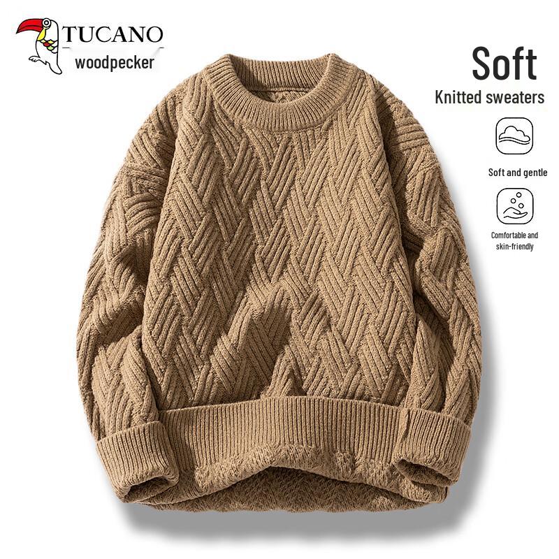 Tucano Men's Casual Crew Neck Knitted Pullover