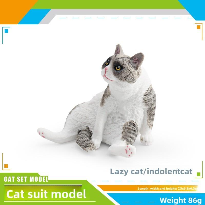 Cat Pvc Realistic Model Ornament For Kids Playroom Decor And Educational