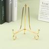 Golden Iron Craft Holder Home Decor Accessories Plate Bracket Painting Rack Medal Display Stand