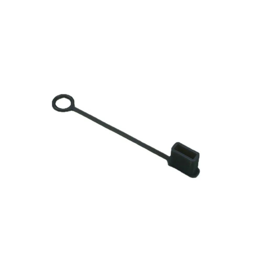 USB- удлинитель-переходник USB-папа с пылезащитным колпачком, универсальный, с веревкой, в оплетке, силиконовая защитная крышка