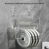 Elegant Suction Cup Bathroom Organizer: No-Drill Toothbrush & Toothpaste Holder
