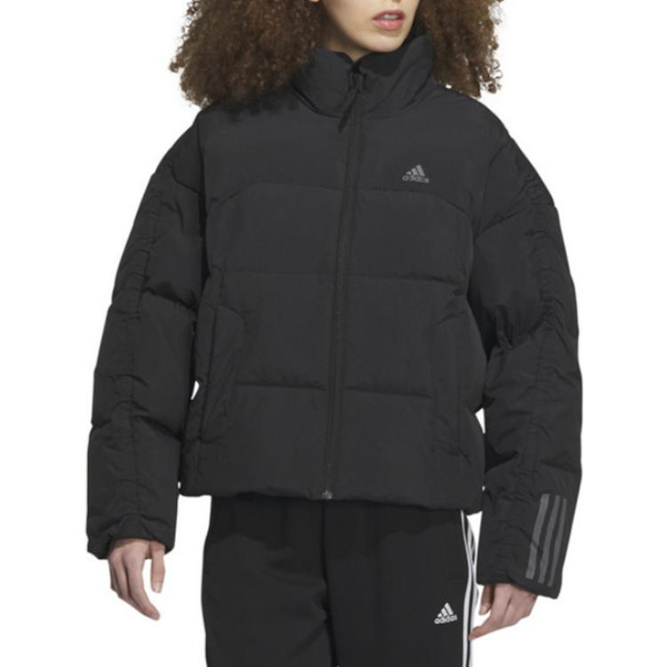 Adidas 600 Fill Power Sport Повседневная теплая куртка-пуховик с капюшоном Женская верхняя одежда Черный IL8940