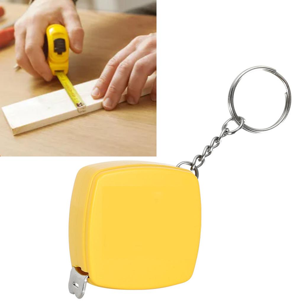 Стальная рулетка Портативная Рулетка-брелок Высокая точность 1 метр