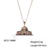 Cazador Vintage Islamic Architecture Pendant Women's Necklace Stainless Steel Jewelry Choker Chain Birthday Mother Gift 2026