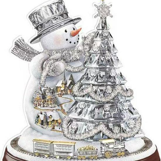 Санта-Клаус Акриловая подвеска на елку и украшение для автомобиля