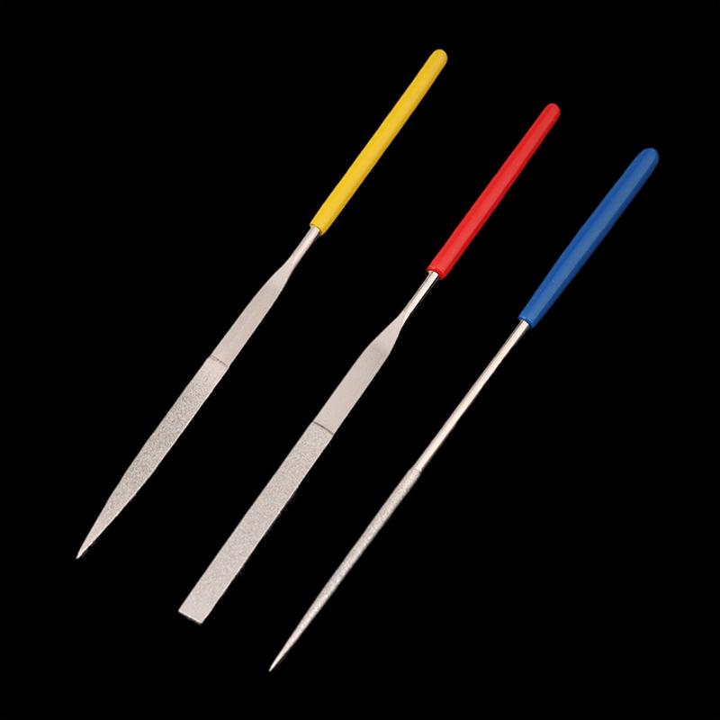 1 шт. Мини напильники-рашпили Алмазные напильники для полировки металла, ювелирных изделий, камня, дерева, керамики, инструмент для ручной резьбы, ручные игольчатые напильники