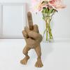 Middle Finger Figure with Legs Middle Finger Statue 3D Printed Sculpture Joke Trophy Home Office Desktop