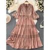 Vintage Court Style Summer Lace Embroider Dress
