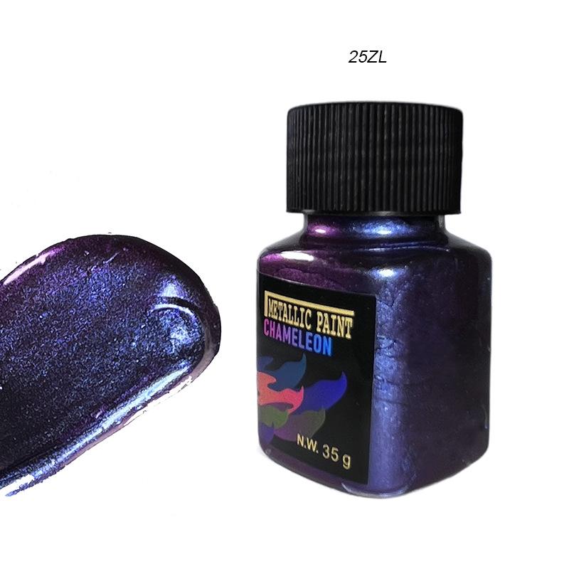 35g Chameleon Metallic Acrylic Paint Angle Shift Color Pigment for Acrylic Painting DIY Resin Art Crafts Painting Supplies