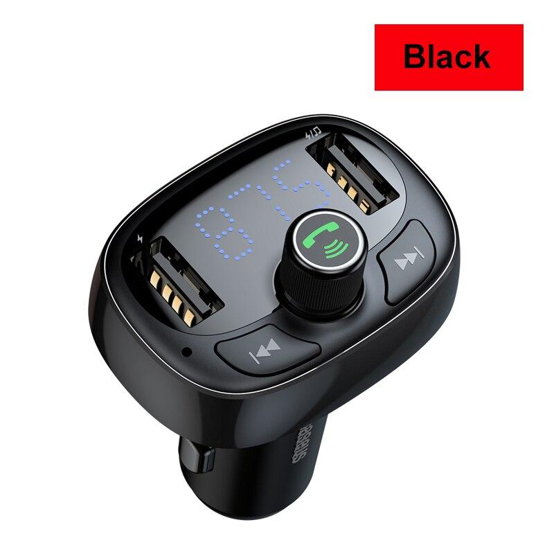 Bluetooth FM-передатчик Автомобильный комплект громкой связи 3.4A Dual USB MP3 Аудиоплеер Автомобильное зарядное устройство FM-модулятор
