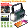 Светодиодное погодное радио AM/FM/WB 10000 мАч Аварийный Power Bank Фонарик Лампа для чтения Солнечное аварийное радио Зарядка Type-C Сигнал SOS