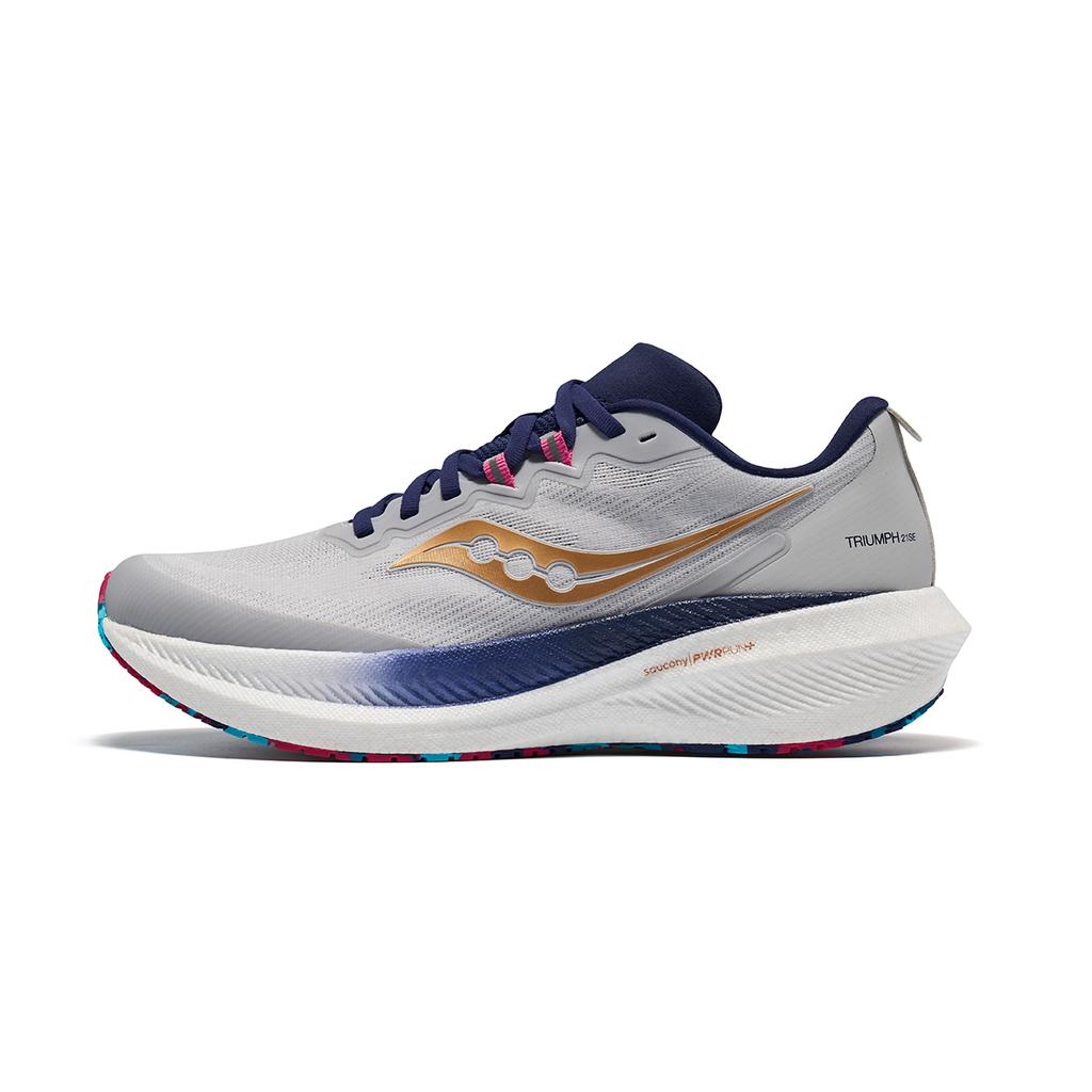 SAUCONY Triumph 21 SE Comfortable Versatile Non-Slip Durable Low-Top Casual Running Shoes Unisex Sneaker Gray Multicolor S28273-3