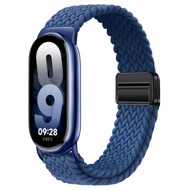 Для Xiaomi Mi Band 10 ремешок Аксессуары дышащий нейлон Магнитный плетеный Браслет ремень pulseira correas для Xiaomi Mi band 9 8