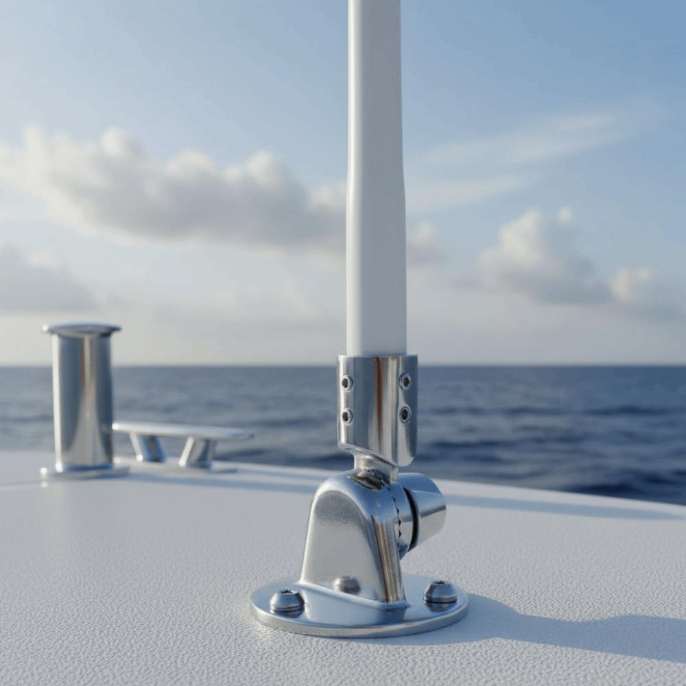25mm Round VHF Antenna 7/8 Inch Marine Mount Fashing Boat Boat Hardware Boat Accessories
