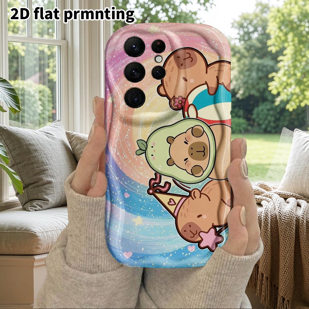 Phone Case: 2D Flat Samsung Galaxy A34 A35 M05 M06 S20 S22 S21 FE Plus 5G Protective Case, Couple Style, Rainbow Starry Sky, Christmas and Halloween G