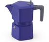Cafetiere italienne - PEZZETTI - PENTAEXPRESS - Aluminium - 3 tasses - Bleu